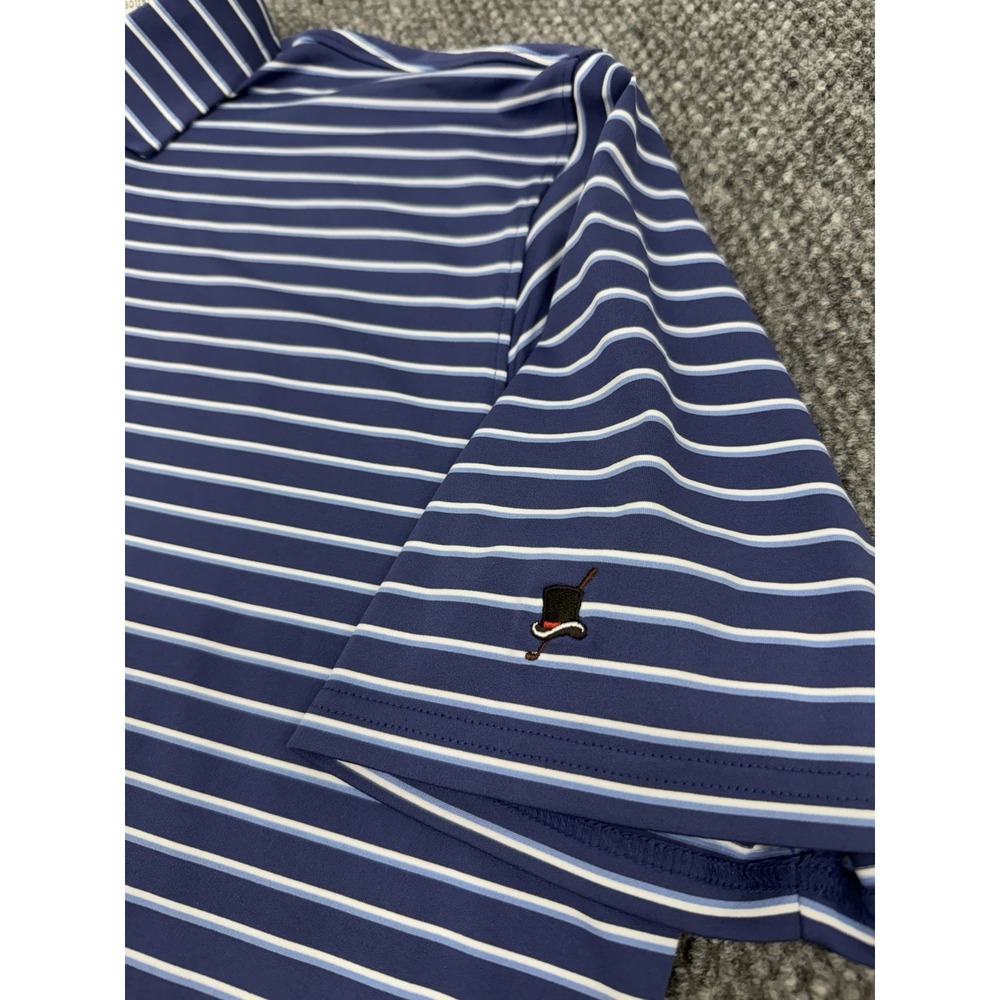 Holderness & Bourne Men's XL Blue Golf Performance Polo Shirt Squires Golf Club - Picture 3 of 10